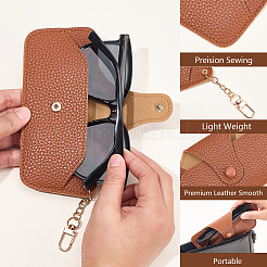 1шт прямоугольный футляр для очков из искусственной кожи&nbsp;AJEW-CN0005-50A