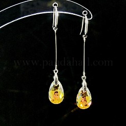 Boucles d'oreilles pendantes en laiton et quartz synthétique pour femmes&nbsp;WG42CC0-01