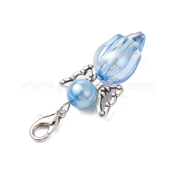 6шт акриловый ангел тюльпан подвеска украшения&nbsp;HJEW-JM02565