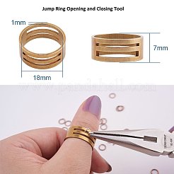 1箱6色の鉄製オープン丸カン  ラウンド  ミックスカラー  7x0.7mm  内径約5.6mm  約1300個/箱&nbsp;IFIN-PH0001-7mm-08