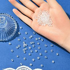 プレシオサ®クリスタルビーズ  チェコクリスタル  451 19 602 ラウンド  00030 242 銀色のフレア  4mm  穴：1mm&nbsp;X-PRC-BB4-00030-242