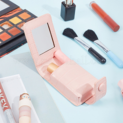 Мини-косметичка для губной помады с крокодиловым узором из искусственной кожи и зеркальцем&nbsp;AJEW-WH0314-228A