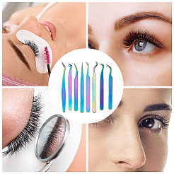 8 шт. 8 стиля 430 нержавеющая сталь пинцет-зажим для ресниц TOOL-FH0001-57