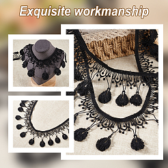 7.5 ярд кружевной отделки из молочного волокна OCOR-GA0001-99