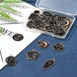 30шт 6 стиля подвески из сплава с эмалью&nbsp;ENAM-FS0002-62