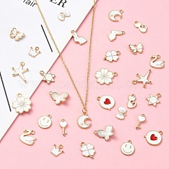 30шт 15 стиля подвески из сплава с эмалью&nbsp;ENAM-YW0004-19