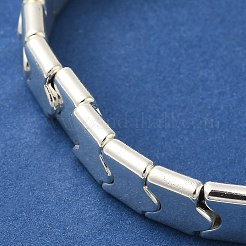 Braccialetti elasticizzati con perline a forma di onda di ematite sintetica non magnetica da donna&nbsp;BJEW-A022-01