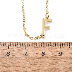 Collares de cadena de eslabones con inicial de latón para mujer&nbsp;FS-WG848C9-06