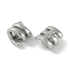 Латунные микро проложить кубического циркония бусы KK-P283-12P