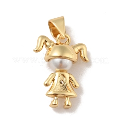 Латунные микропаве прозрачные подвески с фианитом KK-B059-12G