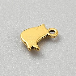 合金ペンダント  鳥のチャーム  アンティーク黄金  11x9.5x2mm  穴：1.4mm&nbsp;FIND-WH0519-05AG