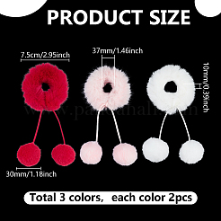 Elastisches Haarzubehör aus Pelzplüsch&nbsp;OHAR-PH0001-35A