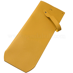 PUレザーワインボトルバッグ  シングルボトルワインキャリーバッグ  長方形  ゴールド  470x150x8mm&nbsp;AJEW-WH20033-062E