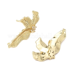 Латунные микро-паве прозрачные серьги-гвоздики из циркония&nbsp;LS-KK-Z106-02G-04