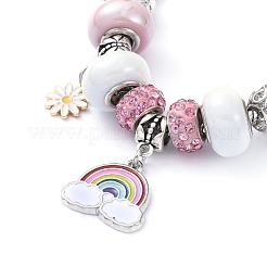 I braccialetti europei in ottone&nbsp;BJEW-JB05143-03