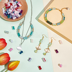 90шт 10 цвета нитей стеклянных бусин GLAA-NB0001-55