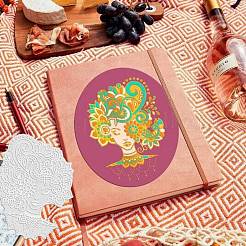 Металлические штампы из углеродистой стали с горячей фольгой DIY-WH0280-095