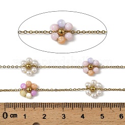 Цепи из нержавеющей стали 304 ручной работы с бусинами CHS-L031-11G-03