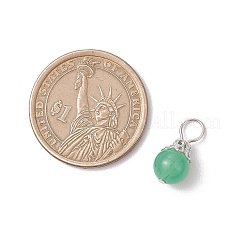 Pendentifs en jade de Malaisie teints naturels&nbsp;PALLOY-JF03357-01