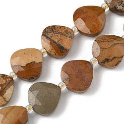 Естественного изображения яшмы бисер нитей G-D316-A06