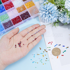 4800 perle di vetro elettrolitico trasparente in 24 colori&nbsp;EGLA-PA0001-29A