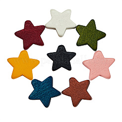 Расписные бусы из натурального дерева&nbsp;WOOD-CJ0001-12