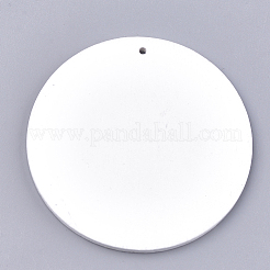 Gros pendentifs en bois imprimés&nbsp;X-WOOD-S043-08