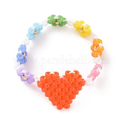 Кольца для пальцев из бисера RJEW-MZ00003