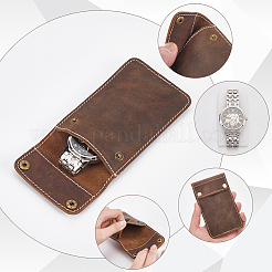 Borse portaoggetti portatili in pelle per orologio singolo&nbsp;ABAG-WH0032-45