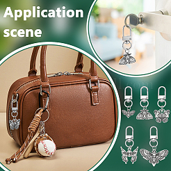 20 шт. 5 стиля бабочка моль сплав подвеска украшения&nbsp;HJEW-PH02256