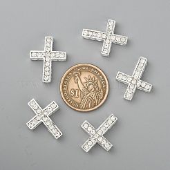 Бусины из сплава и страза RB-C1343-01S