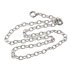 Ожерелья из витой цепочки из нержавеющей стали 201 толщиной 6.5 мм&nbsp;NJEW-K302-22P