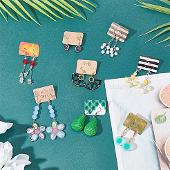 160 лист 8 выкройки бумажных сережек демонстрационные карточки CDIS-DR0001-13