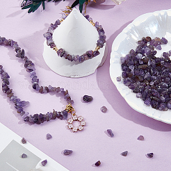 2 нити бусин из натурального аметиста&nbsp;G-PA0001-57