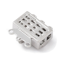 Латунные застежки из прозрачного кубического циркония с микропаве KK-C031-10P