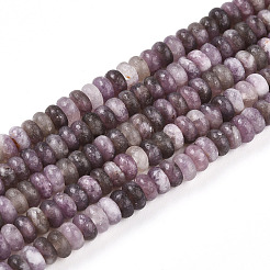 Натуральный лепидолит / пурпурный слюдяный камень бисер пряди G-T140-77