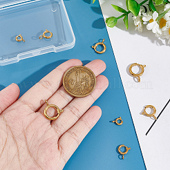 8 шт. 4 стиля 201 пружинные застежки-кольца из нержавеющей стали STAS-UN0045-10