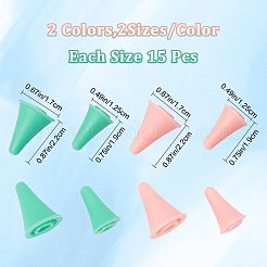 60 шт. 4 резиновых протектора для кончиков спиц DIY-GF0006-62