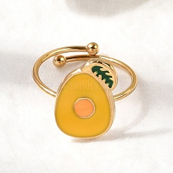 Регулируемые эмалированные манжеты из нержавеющей стали 304 для женщин&nbsp;LS-RJEW-B152-01G-03