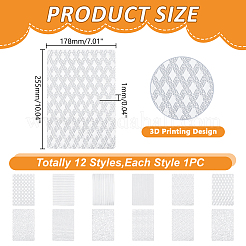 2 пакет 2 стиля геометрических пластиковых многоразовых трафаретов для рисования&nbsp;FIND-HY0005-07B