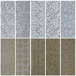 10 рулон фольги для ногтей с кружевом для животных STIC-WH20010-16A