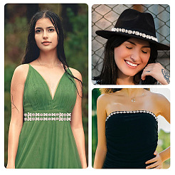 Железные цепочки для чашек с цветочным узором и стразами FIND-TAC0007-19