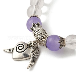 Стеклянные бисера браслеты простирания BJEW-D332-01A