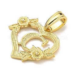 Pendentifs en laiton de coeur&nbsp;KK-I714-04G-G