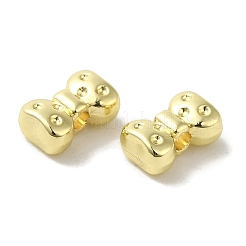 めっき合金ビーズラック  カドミウムフリー＆ニッケルフリー＆鉛フリー  蝶結び  ゴールドカラー  5.5x9x4mm  穴：1.6mm&nbsp;PALLOY-P304-24G