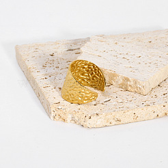 Регулируемые широкие текстурированные манжеты из нержавеющей стали 304 со складками для женщин&nbsp;GM6773