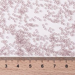 MIYUKIラウンドロカイユビーズ  日本製シードビーズ  （rr142l）透明な光アメジスト  15/0  1.5mm  穴：0.7mm  約5555PCS /ボトル  10 G /ボトル&nbsp;SEED-JP0010-RR142L