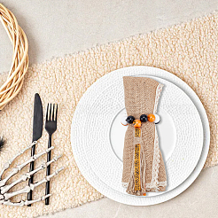 Кольцо для салфеток из деревянных бусин AJEW-PH01539