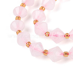 Природного розового кварца нитей бисера G-T144-23A-05