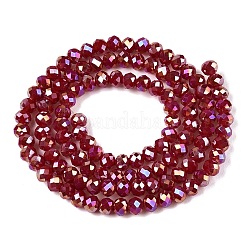 Стеклянные бусины с гальваническим покрытием &nbsp;LS-EGLA-A044-P3mm-B02